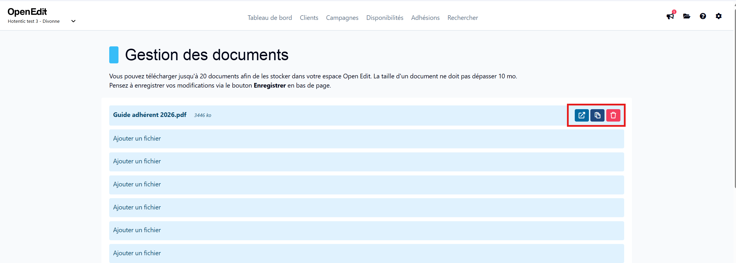 Modifier un document